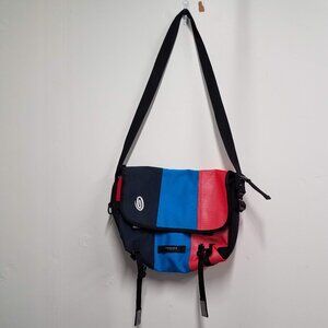 Timbuk2 Classic Messenger Bag Small Blue/Red Color Block Strap San Francisco